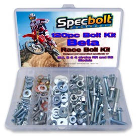 190pc Specbolt Beta RR RS Xtrainer Motorcycle Bolt Kit 250 300 350 390 400 430 450 480 498 520 525 2 & 4 Strokes