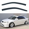 LQQDP Set of 2 Front JDM Smoke Sun/Rain Guard Outside