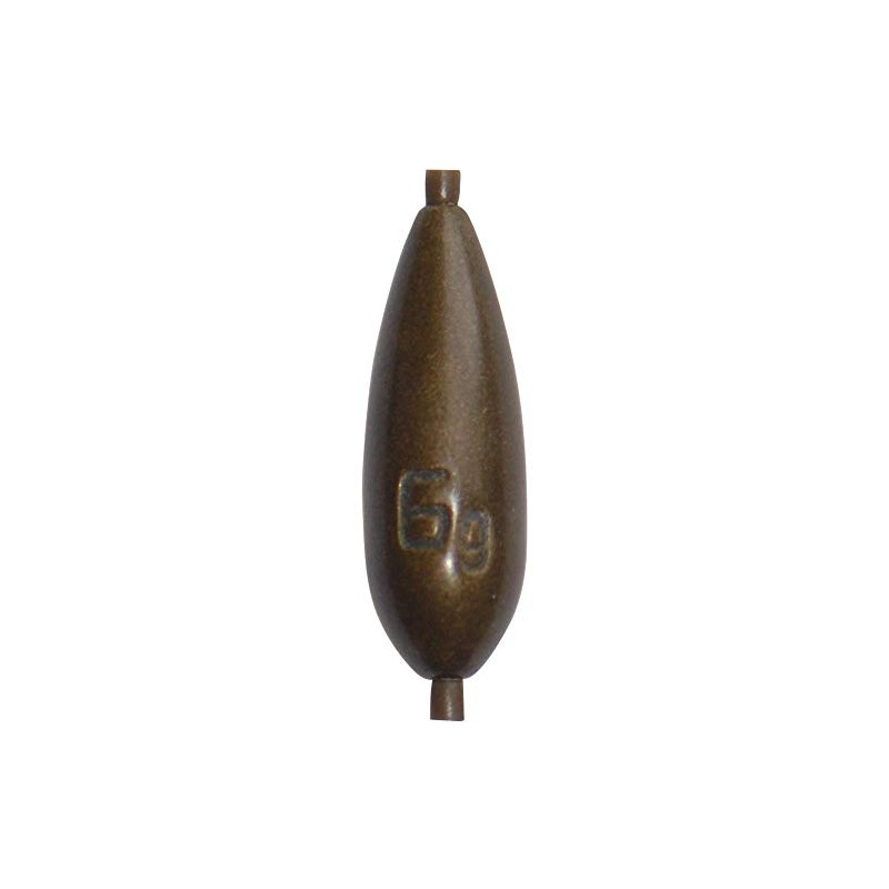 Drennan In-Line Olivettes 0.4g x6 Camo Bronze Tungsten Fishing Weights