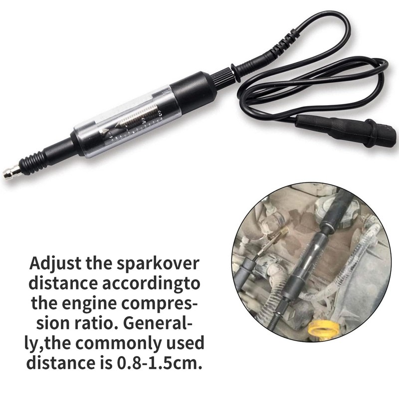 NIYATA Spark Plug Tester with Cable Spark Plug Tester for