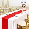 YMHPRIDE 10 Pack Red Table Runner Satin Table Runner, 12x72