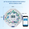JULOS Bluetooth Automatic Pill Dispenser with Sound/Light/App Alerts for Seniors,