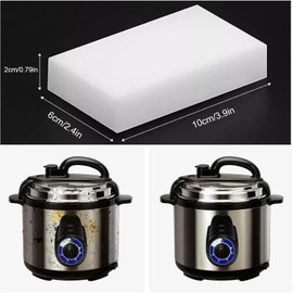 SmilePowo 100 Pack Magic Cleaning Sponges Eraser,Premium Melamine Sponge Foam Cleaning Pads, Dish Sponges,Household Cleaning Scrub Sponge for Kitchen, Bathroom, Furniture, Floor Wall Cleaner(White)