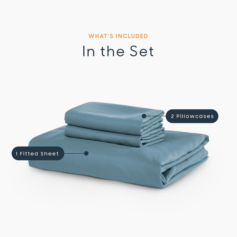 Wake In Cloud - Queen Fitted Sheet Set, 1000TC Ultra
