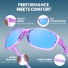 SIPHEW Pack of 2 Sports Glasses Women's Sunglasses Polarised Cycling