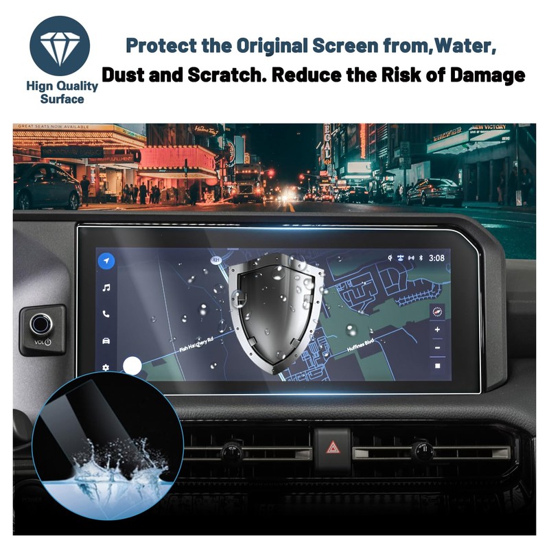 Ruiya Screen Protector for 2024 Land Cruiser 12.3-in Touch Screen,for