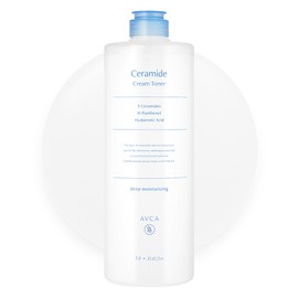 Abka Ceramide Deep Moisture Inner Moisturizing Cream Toner, 1L, 1 Piece / 아브카 세라마이드 딥 모이스춰 속보습 크림 토너, 1L, 1개