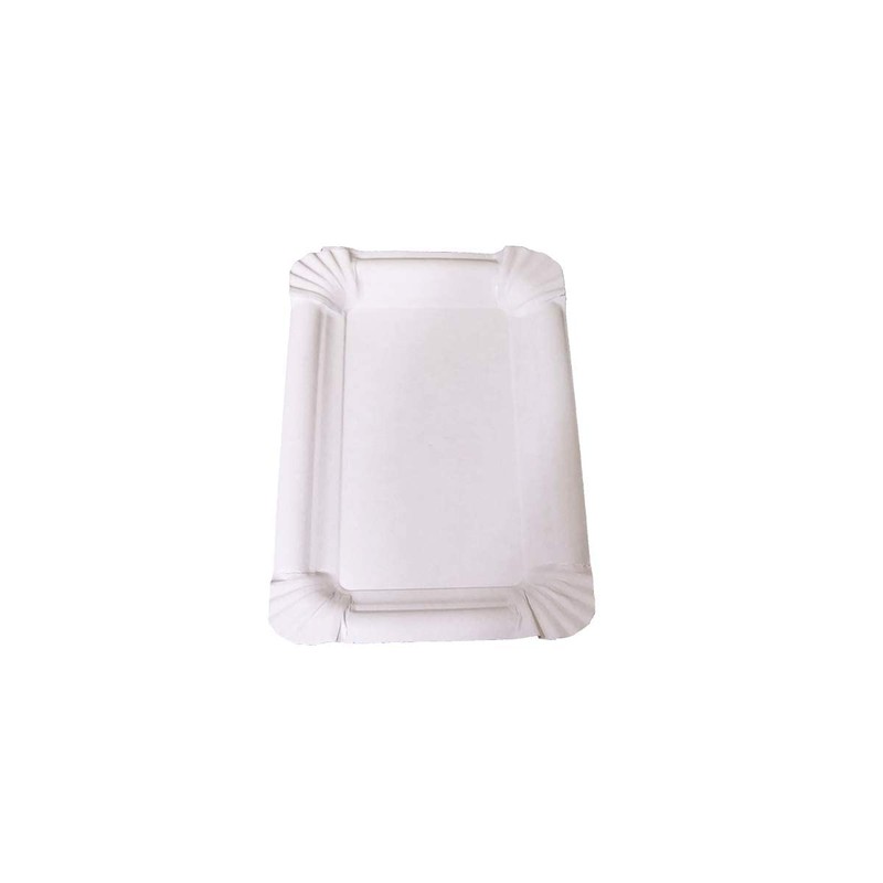 Wimex 100 Flat Paper Plates White Square 11 x 17
