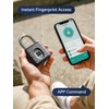 NexusLab Smart Fingerprint Padlock with TUYA App Control, IP67 Waterproof,