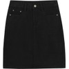chouyatou Women's Basic Five-Pocket Rugged Wear Denim Skirt with Slit