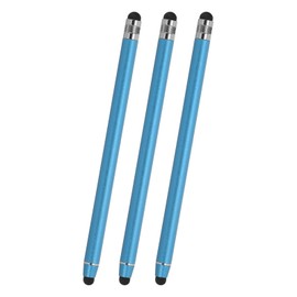 PATIKIL 3 Pcs Stylus Pens for Touch Screens, 2 in 1 High Sensitivity Universal Pen Capacitive Stylus for Phone Tablets Laptop Touch Screen Devices, Blue