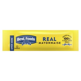 Best Foods Real Mayonnaise Stick Packets Easy Open, Condiment for Sandwiches, Salads, Mayo Made with 100% Cage Free Eggs, Gluten Free, 0.38 oz, Pack of 210