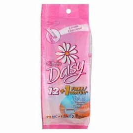Gillette Daisy Classic Disposable Womens Razor Moisture Smooth Strip 12 Count