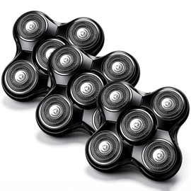 5-Head Shaver Blade Compatible with Groomie BaldiePro, 3 Pack