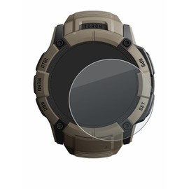 BROTECT Anti-Glare Protective Glass for Garmin Instinct 2X Solar Tactical Edition Protective Film Tempered Glass Matt [Extremely Scratch-Resistant 9H, Anti-Reflection]