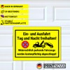 PRINTNOVIA Einfahrt & Ausfahrt Freihalten Sign - 30 cm x
