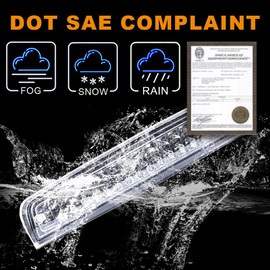 G-PLUS LED 3rd Third Brake Light Compatible with Dodge Ram 1500 2009-2017/ Compatible with Ram 2500 3500 2010-2017 High Mount Dual Row Stop Cargo Lamps(Chrome Housing Clear Lens)