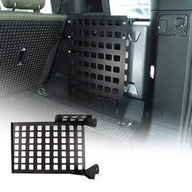 YIWANG Black Aluminum Alloy Car Trunk Storage Basket Organizer For Land Rover Defender 110 2020-2022 Auto Accessories (Car Trunk Hang Things Grid Plate-Right)