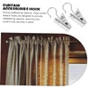 Operitacx 100pcs Clips and Hooks Heavy Duty Drapery Holdbacks for
