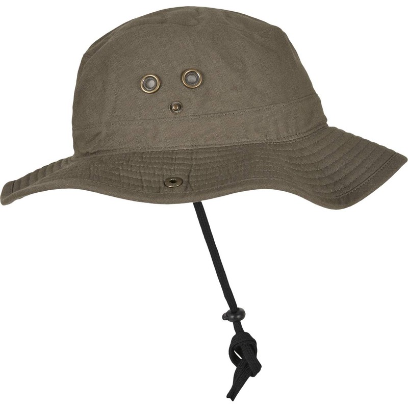 Flexfit Unisex Adult 5004AH Fishing Hat, Bucket Hat, Dark Olive,