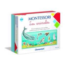 Clementoni 55291 Montessori: Los Animales Educational Game, Multicoloured