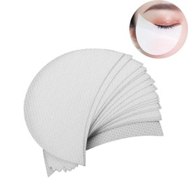 Pack of 100 Patches Eyeshadow Stencils, Makeup Eye Pad Stickers, White Soft Lint Under Straps, False Eyelash Extension, Unique Fleece Eye Patch Tint Make Up Tool Lip Powder