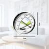TFA Dostmann Thermo Analogue Thermometer Hygrometer with Metal Ring, Humidity