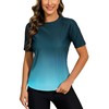 Halcurt UV Shirt Women's Short-Sleeved Rash Guard UPF 50+ Swimming