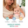 Cheeky Chompers 2-in-1 Baby Dribble Bib With Soft Silicone Teether,
