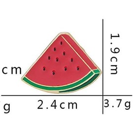 1X Red Cute Watermelon Brooch Pin Women Corsage Collar Lapel Badge Jewelry Scarves Shawl Clip Lady Jewelry Bag OrnamenRt Men Gift Durable and Useful Novelty Jewellery Jewellery