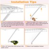 2 Packs Support Brackets for Wire Shelving,12 Inch Wire Shelf