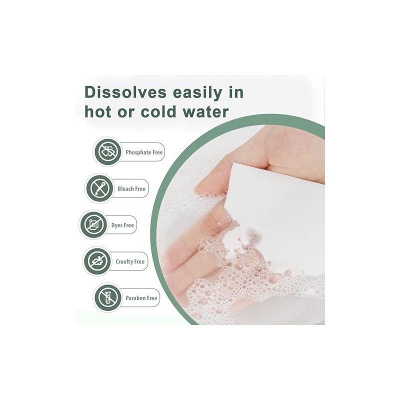 Laundry Detergent Sheets 260 Loads, Fresh Scent, Eco-Friendly Liquidless Soap
