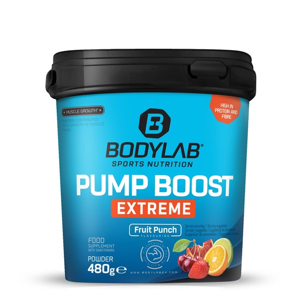 Bodylab24 Pump Boost Extreme Fruit Punch 480 g, with Amino