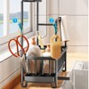 Wotendy Kitchen Sink Caddy with Drain Pan, Sponge Holder for