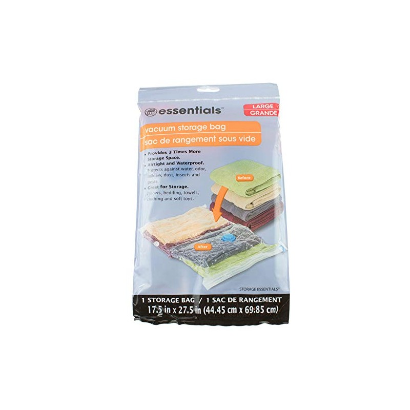 3 NEW ESSENTIALS Large VACUUM STORAGE BAG SPACE SAVER 17.5