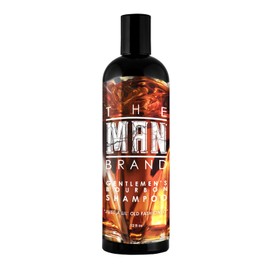 The Man Brand Hair shampoo For Men - Natural Coconut Oil Shampoo For Frizzy Hair - Scented Shampoo With Aloe Vera Oil (GENTLEMEN'S BOURBON, 12 oz)