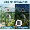 Solar Powered Exhaust Fan, 25W Solar Panel+8" High Speed Solar