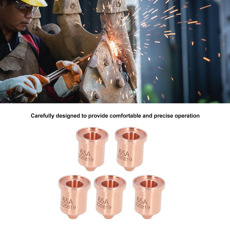 Plasma Electrode Tip, 5Pcs 220819 Light Weight Brass Plasma Cutting