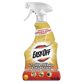 Easy-Off Specialty Kitchen Degreaser Cleaner, Clear, Lemon, 16 Fl Oz | Easy-Off