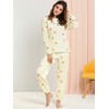 Allegra K Winter Flannel Pajama Sets for Women Cute Printed