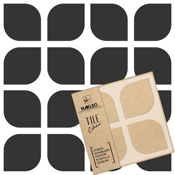 NAKLEO Teruel Tile Reusable Plastic Stencil - 20 x 20