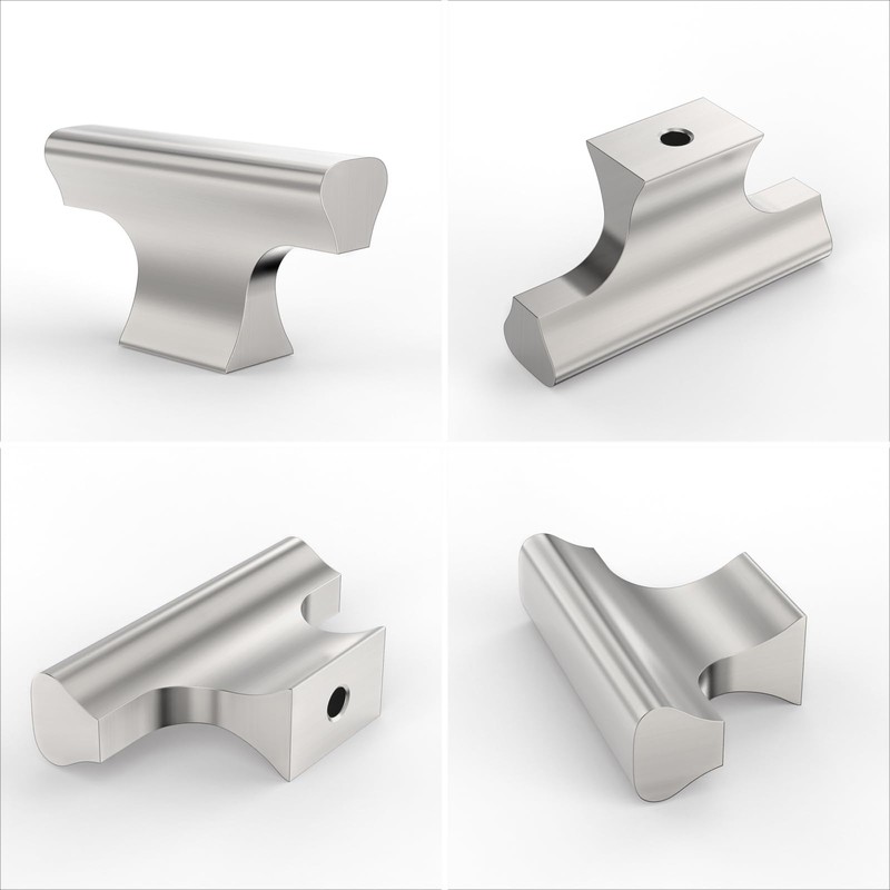 ROMATEE 10 Pack Brushed Satin Nickel Kitchen Cabinet Knobs Dresser