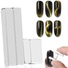 Vnjaoi 4 Pcs Mini Nail Magnet Set, Assembled Cat Eye