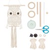 BEUNITONE Leisure Arts Macrame Kit for Beginners Owl Macrame Kit