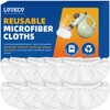 LOVECO 8 Pack Universal Microfiber Cloths for Handheld Steam Cleaner