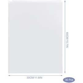 Reusable Ziplock Bags, Plastic Zip-Lock Seal Clothes Bags Travel Space Saver Storage Clear Bags Frosted Waterproof Luggage Storage Pouch for Clothes, Shoes, Cosmetics (30 X 40cm 30pcs)