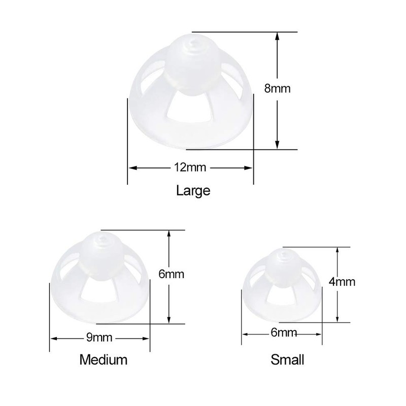 （10 pcs） Hearing Aid Open Dome Open Ear Tip (L
