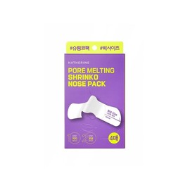 Haerin Pore ​​Melting Wide Shrinking Nose Pack 4 Sheets / 포어 멜팅 와이드 슈링코팩 4매