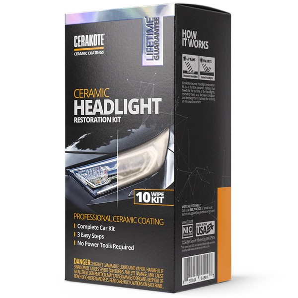 CERAKOTE® Ceramic Headlight Restoration Kit – Guaranteed To Last As