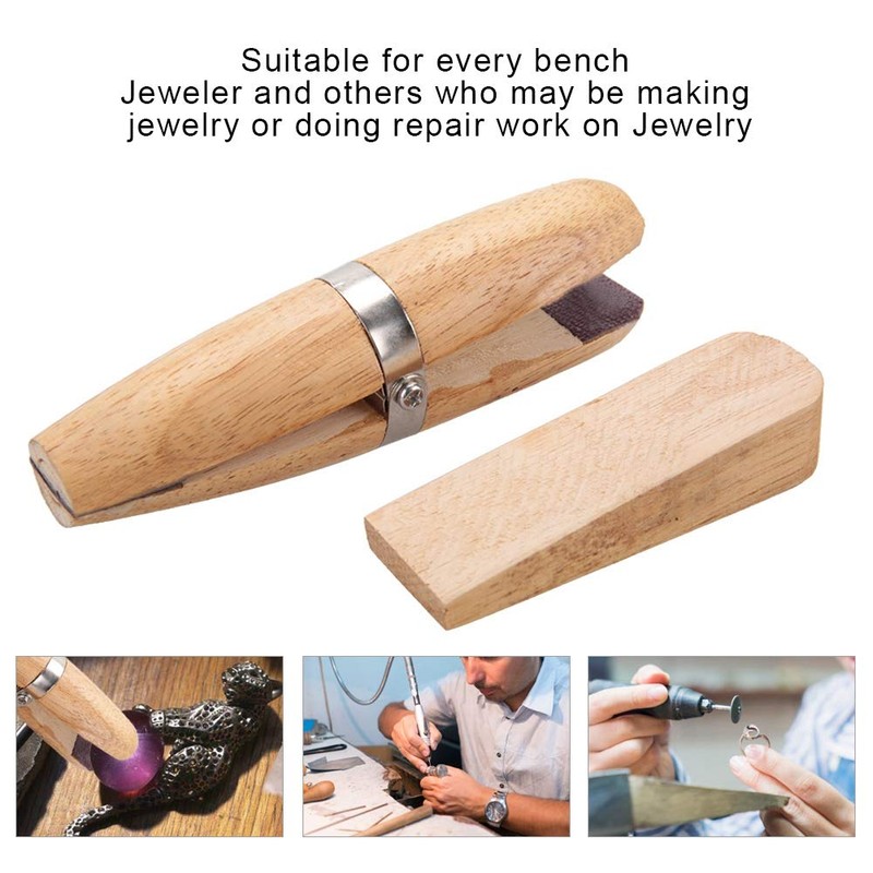 Ring Clamps Jewellery Making Wooden Ring Clamp Jeweler Holder Jewellery